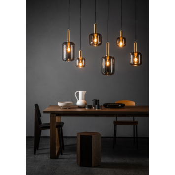 Lucide hanglamp Joanet 6x40W fumé