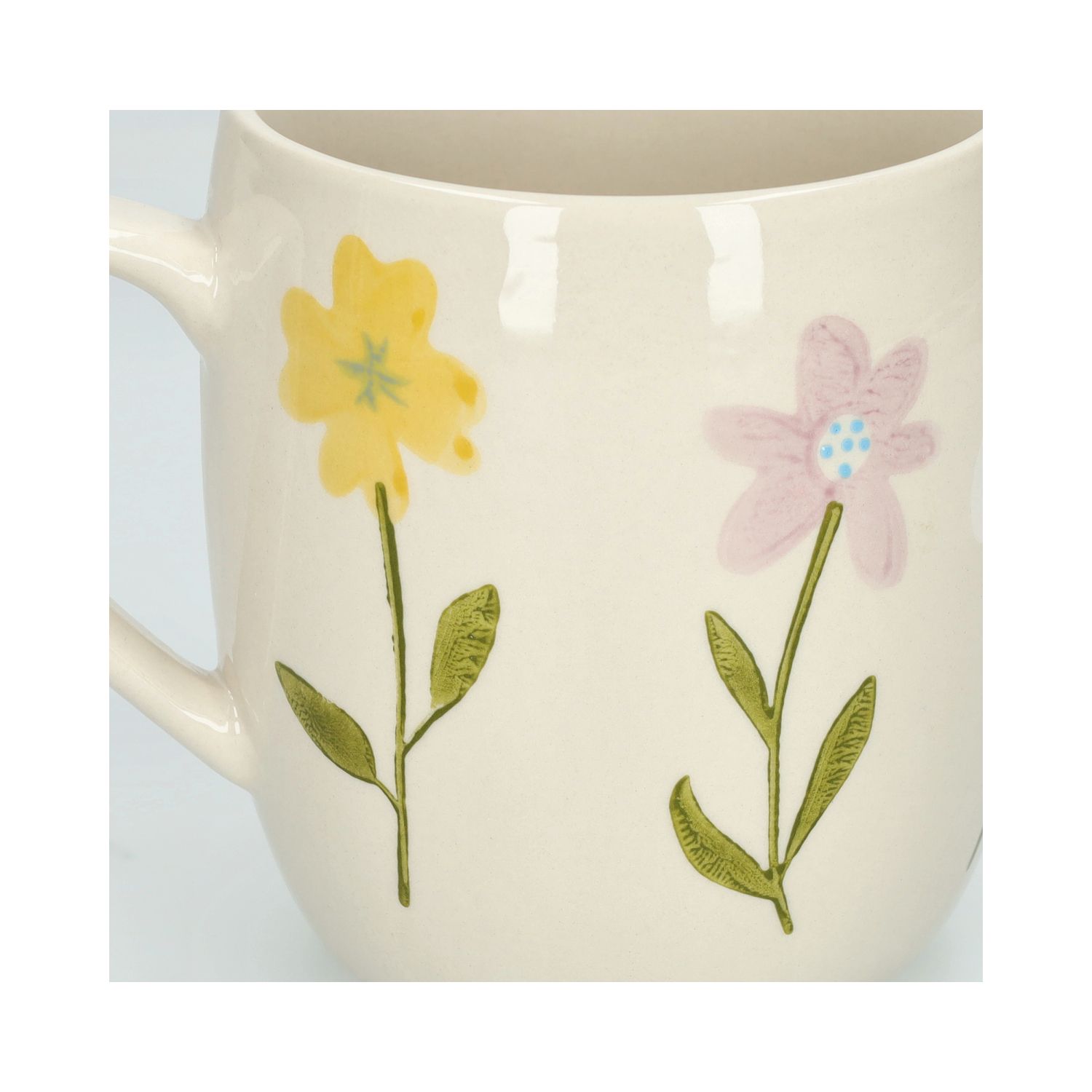 Theemok, steengoed, wilde bloemen, Ø 9,5 cm