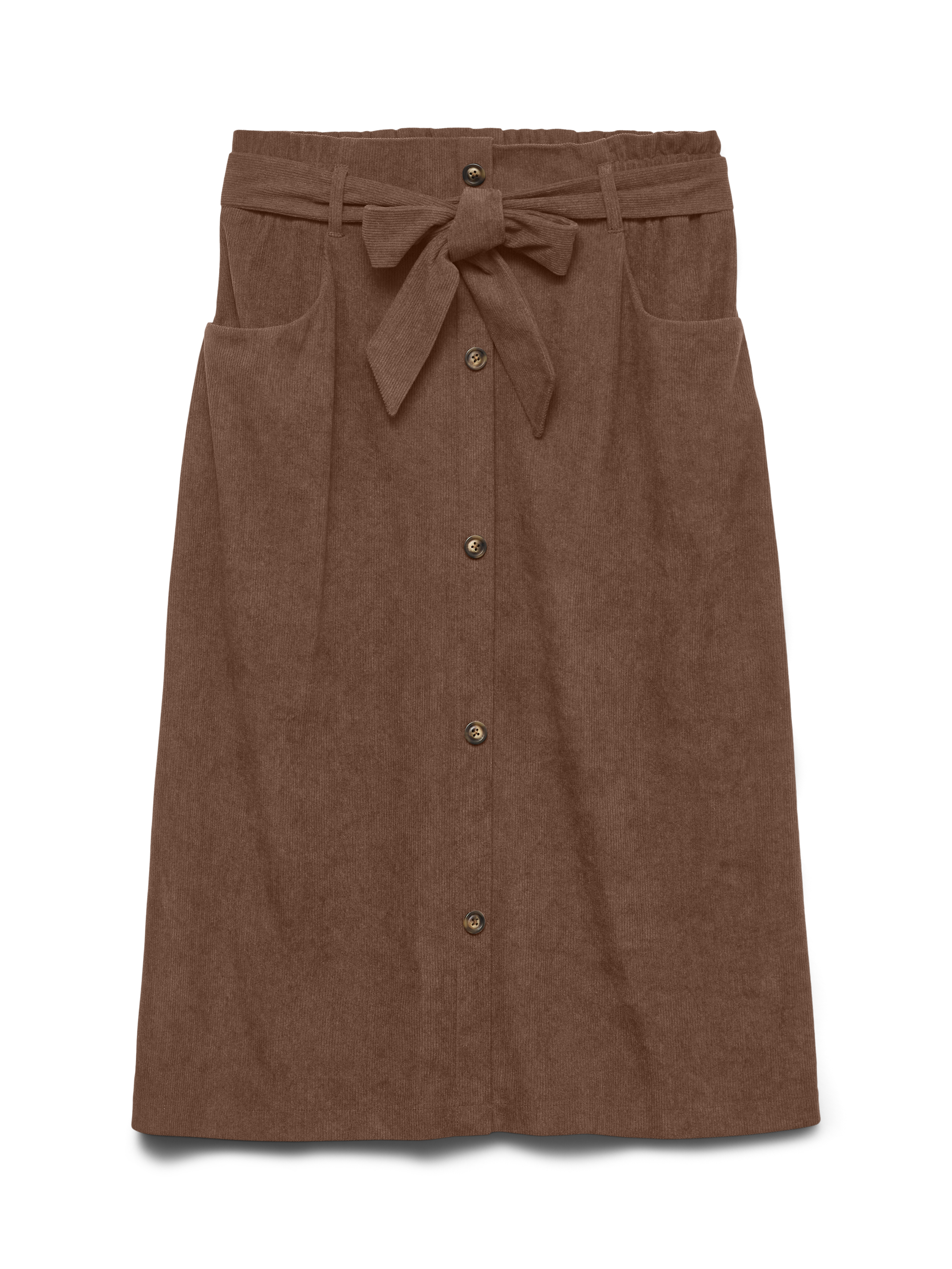 VMVILJA Corduroy High waist Midi-rok