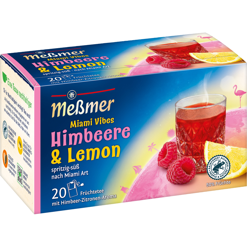 Messmer Tee Miami Vibes  Himbeere Lemon, 20 Stück