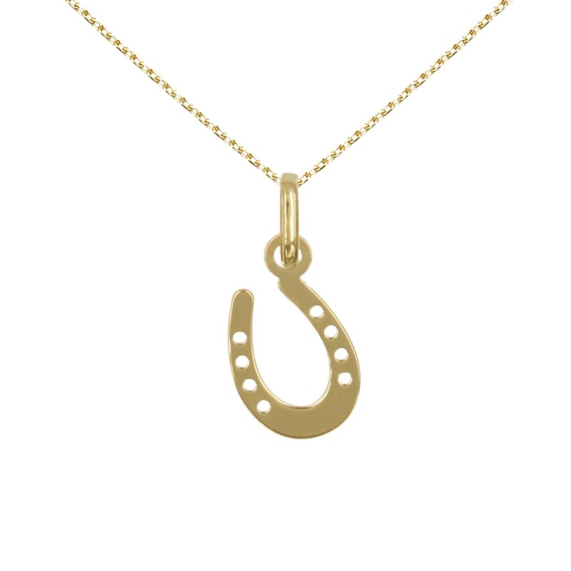 Collier - Pendentif Or Jaune - Fer à cheval - Femme ou Enfant