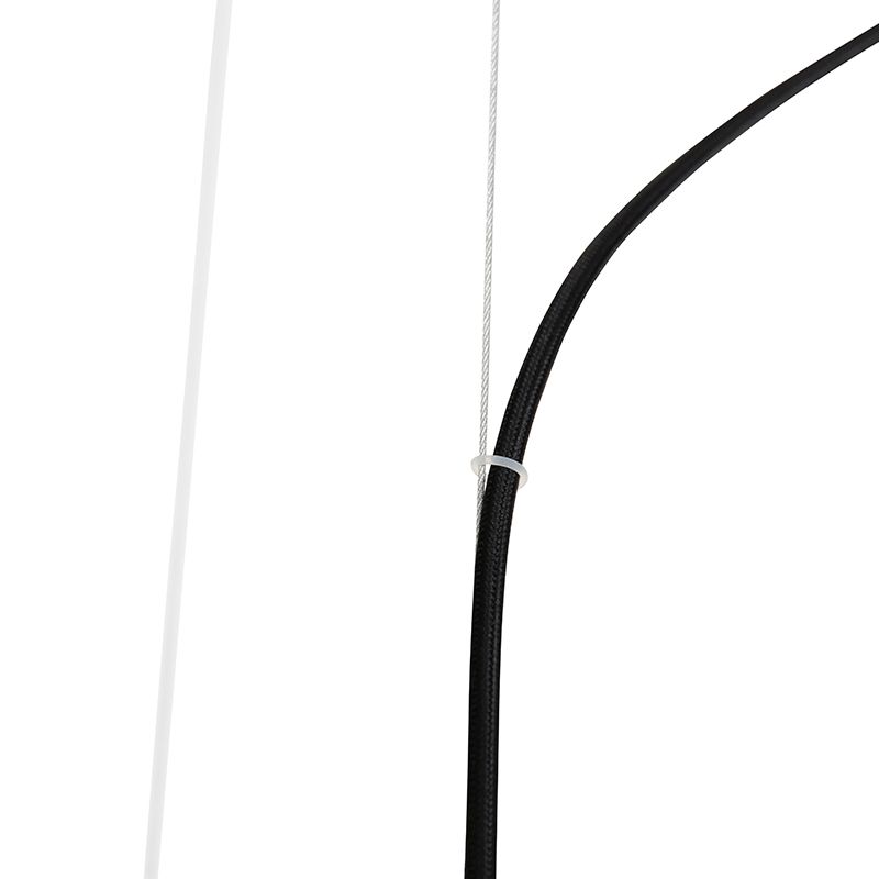 Industriële hanglamp zwart met rek 4-lichts GU10 - Cage Rack