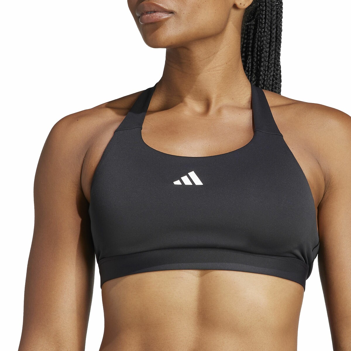 Sutiã esportivo adidas Performance, com alto suporte.