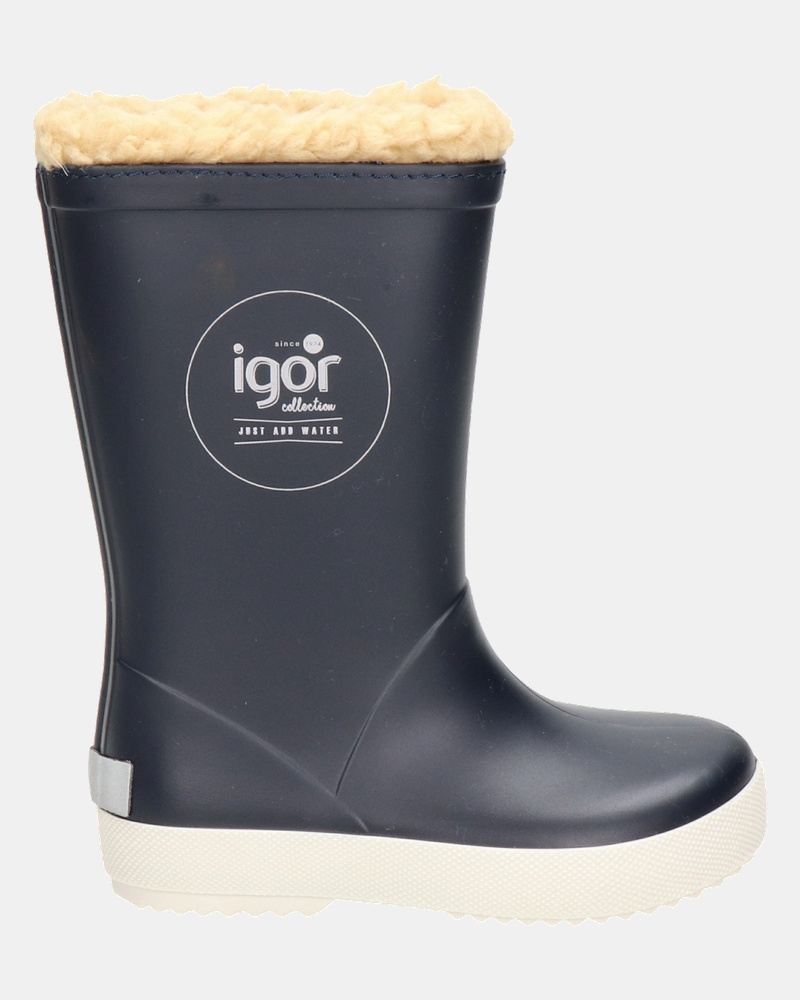 Igor Splash Nautico Borreguito Regenlaarzen  - blauw