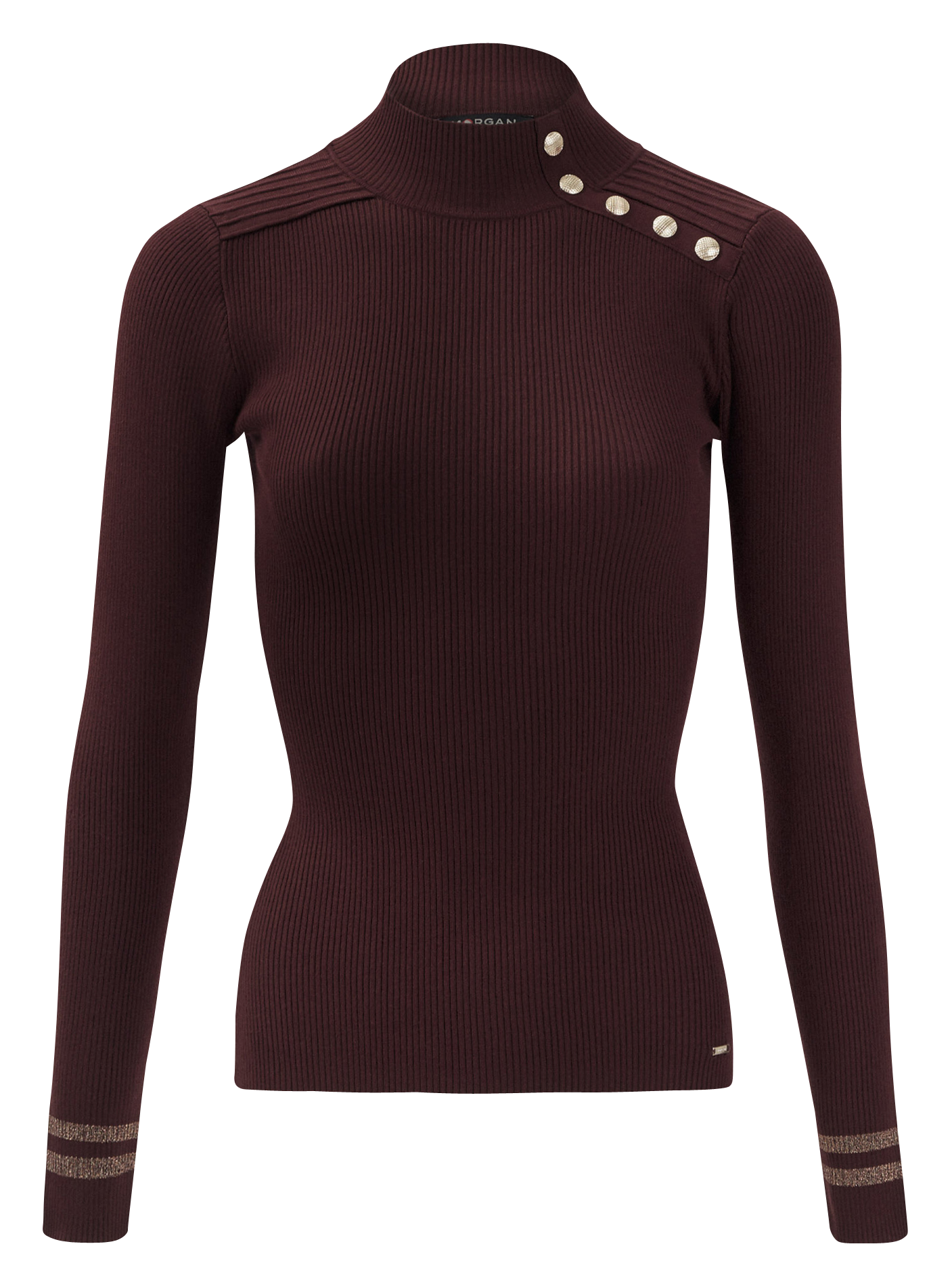 MAVAO.N - Pull col montant boutonné |