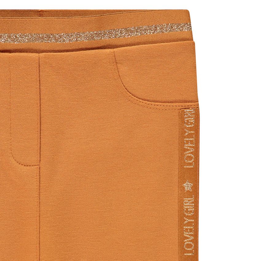 Jegging en milano à bandes latérales pour fille - Marron