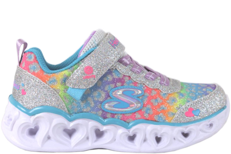 SKECHERS S LIGHTS HEART - LOVE MATCH MED LYS