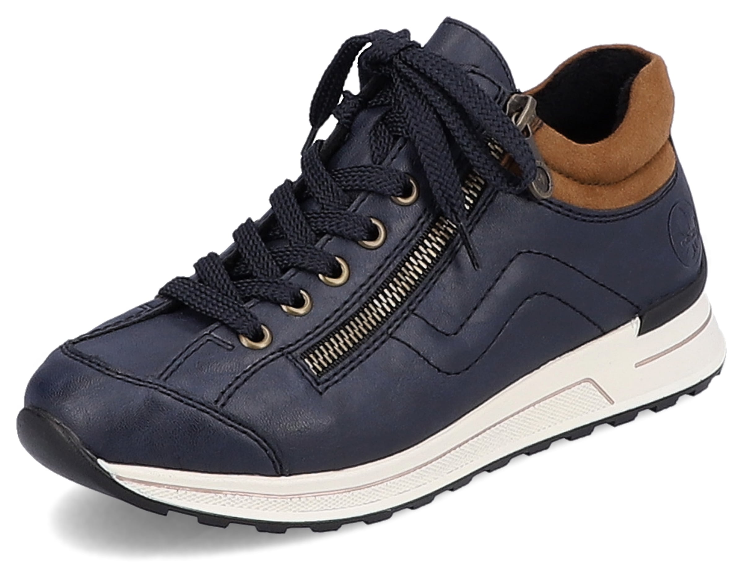 Rieker Sneaker  mit weichem Schaftrand, Freizeitschuh, Halbschuh, Schnürschuh
