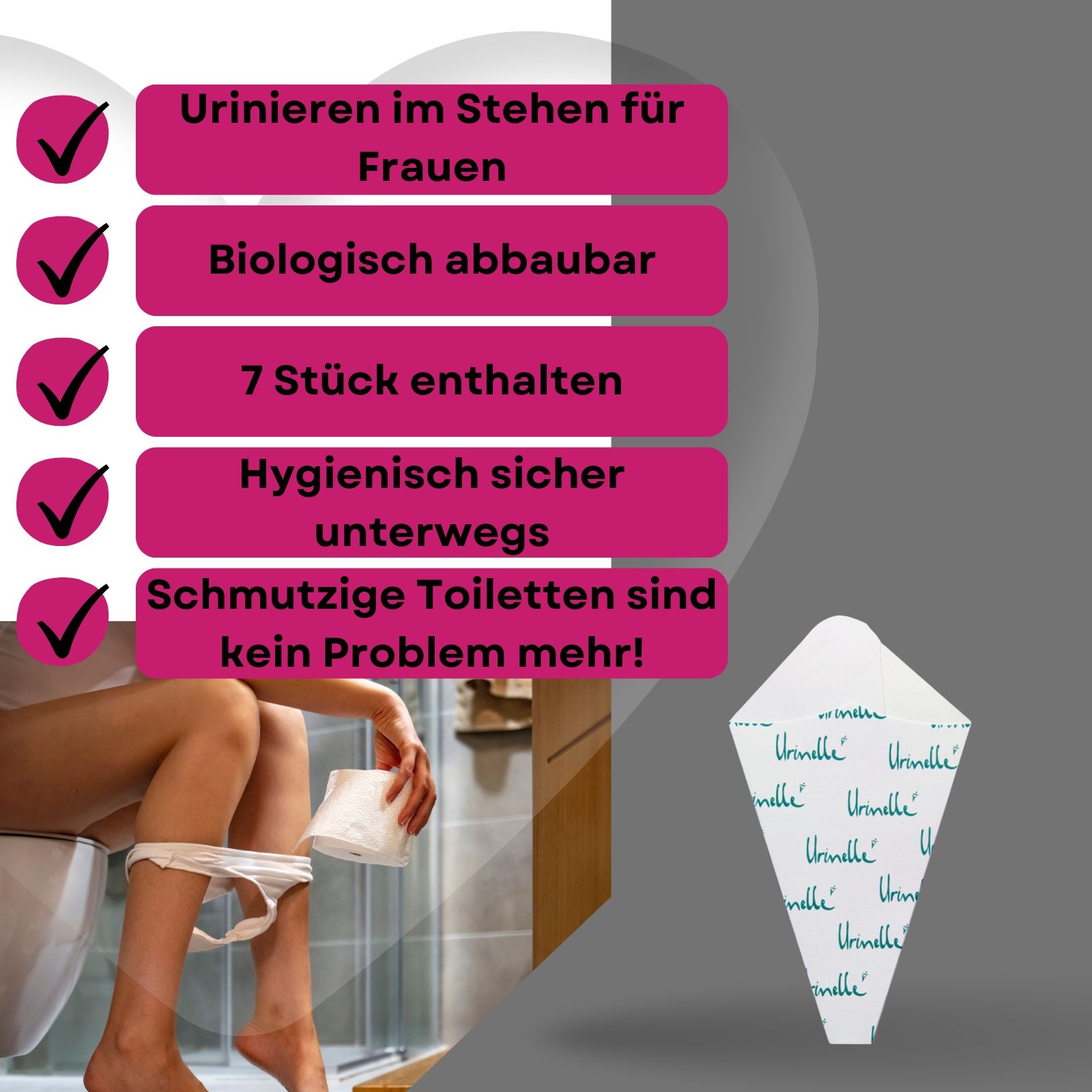 Lovelyness - Urinelle für Frauen - Reiseurinal