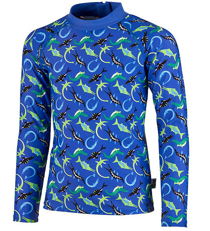 BECO Badeshirt - Ocean Dinos - UV50+ - Blau