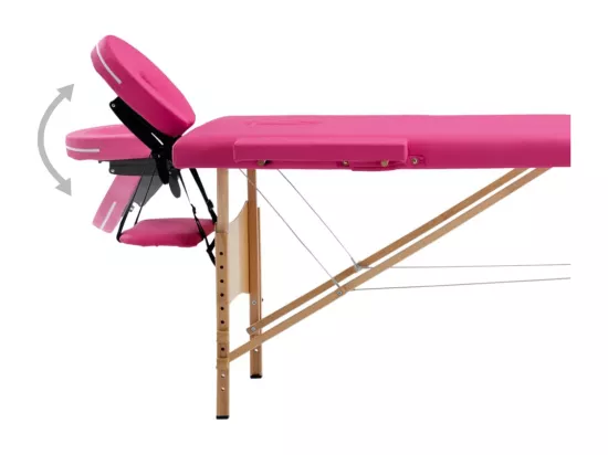 Table de massage pliable bois marron 191 x 70 x 59 cm 02_0001817