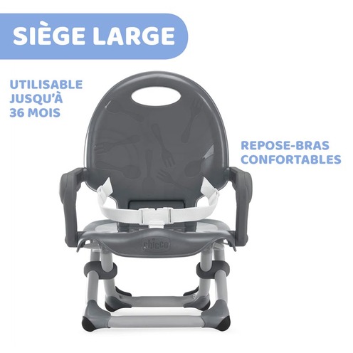 Réhausseur de chaise Pocket Snack Dark Grey - CHICCO