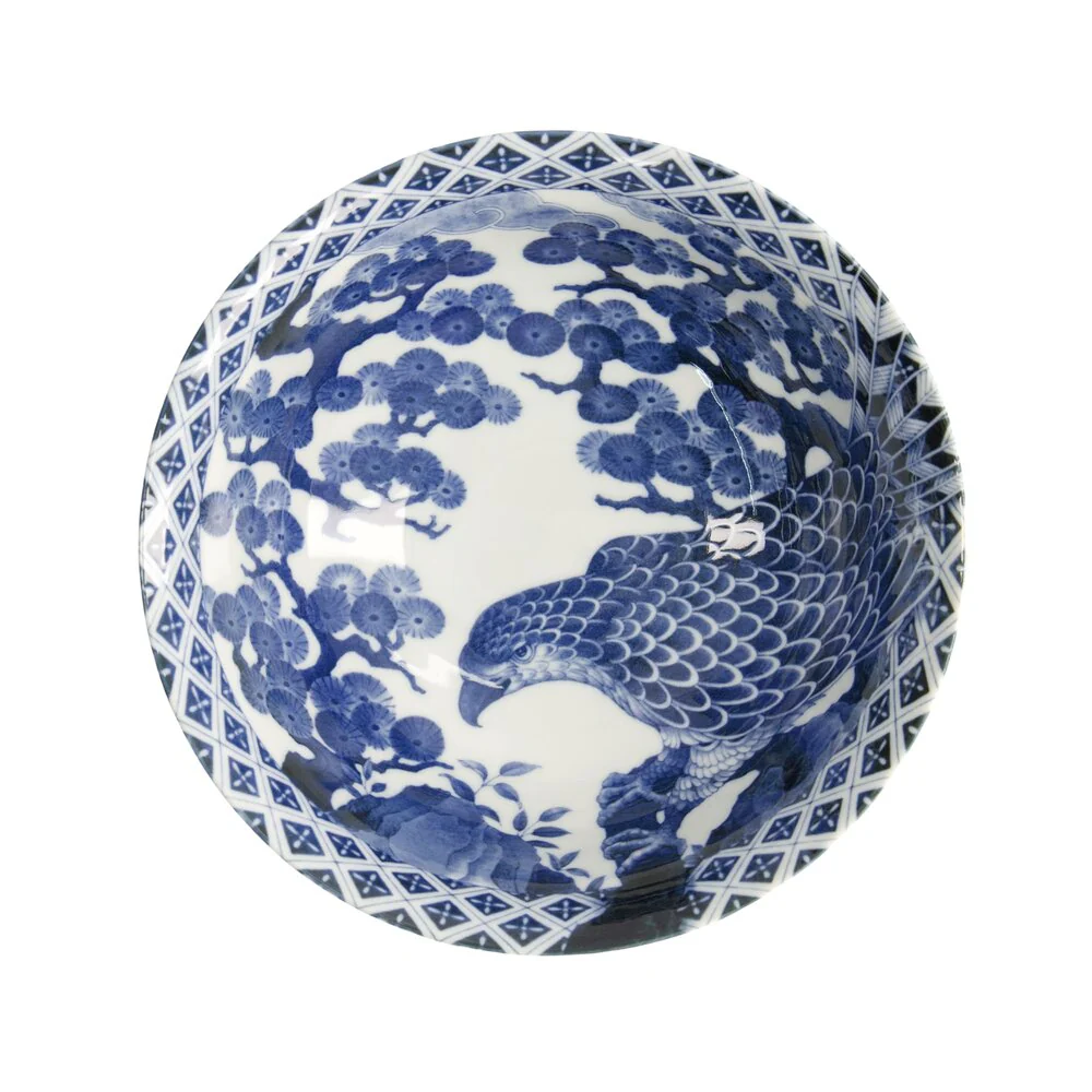 Tokyo Design Studio  Hawk Ramen skål, blå - Ø21 cm