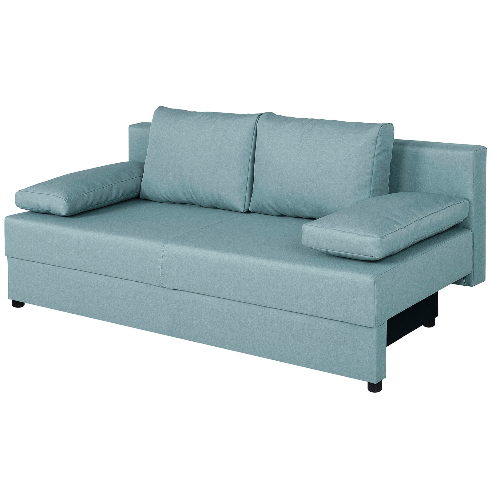 Schlafsofa - mint - Webstoff - Staukasten
