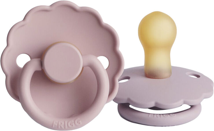 Frigg FRIGG Daisy runde sutter i latex 2-pak str. 1 - Baby Pink/Soft Lilac Baby pink/soft lilac