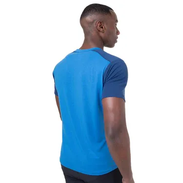 Mountain Equipment Headpoint Block Mens Tee Flint Grey/admiral
