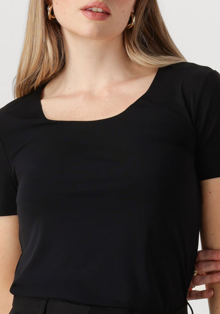 zwarte wolford top aurora pure top short sleeveless