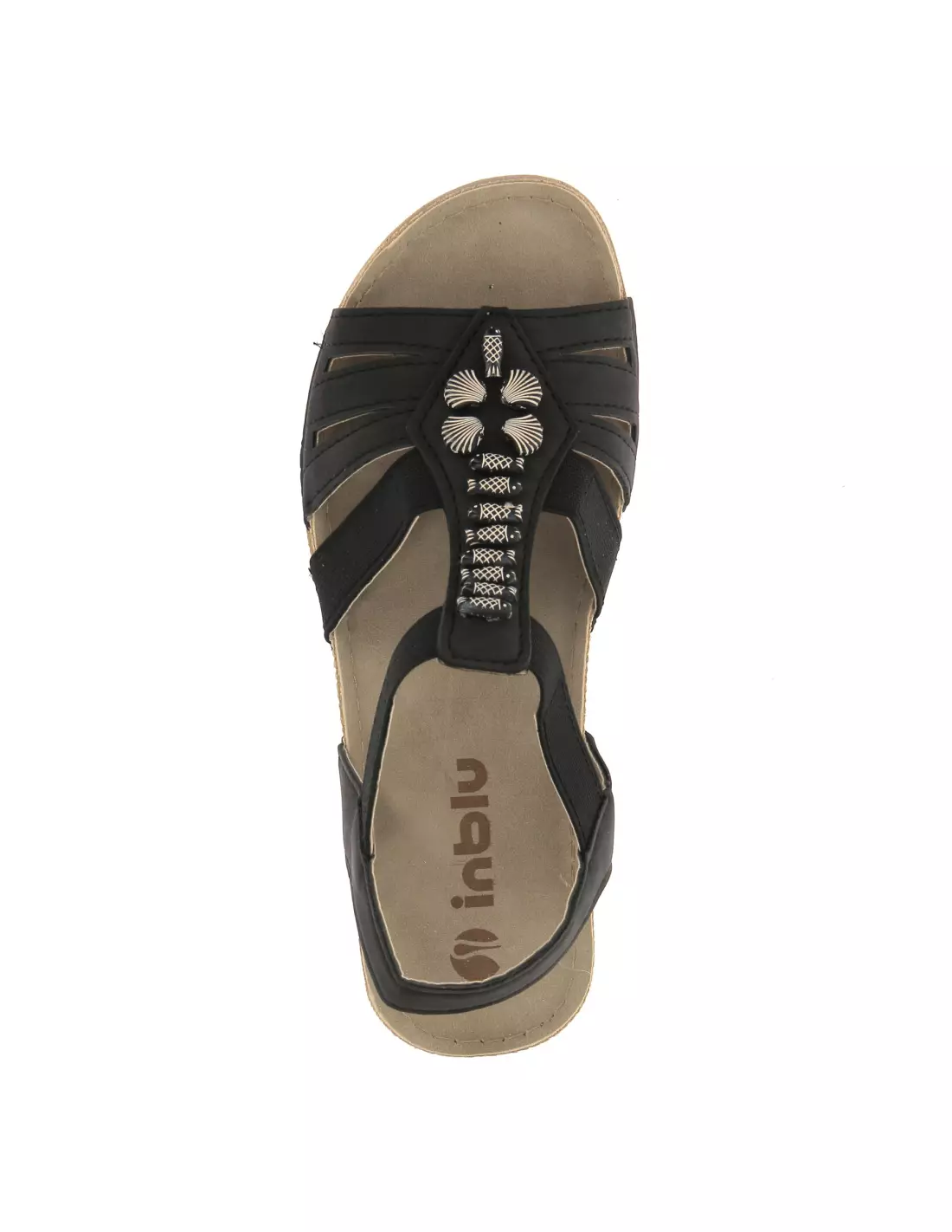 INBLU OFAP0100 - Sandales & nu-pieds Nero