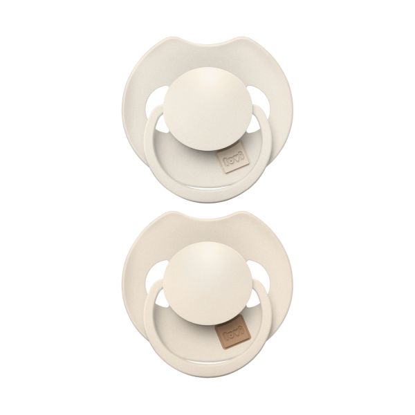 Difrax Dynamic LOVI Prime Fopspeen - 6-18mnd - 2st. - Coconut / Ivory