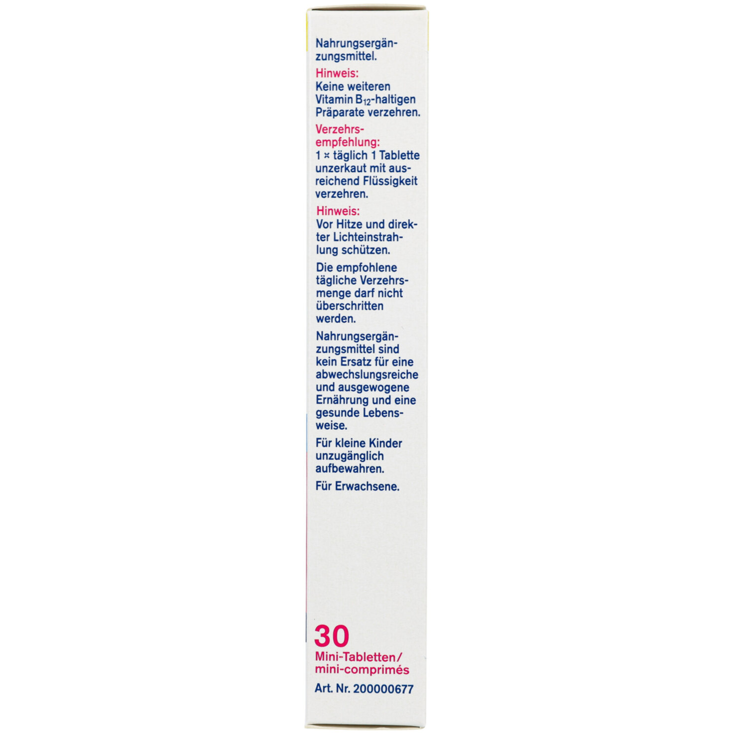 tetesept Vitamin B12 Depot 500 30 Stück