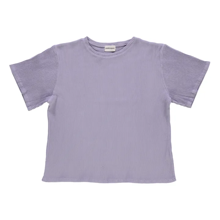 Poudre Organic T-shirt Côtelé Orgeat - Collection Femme | Lavande