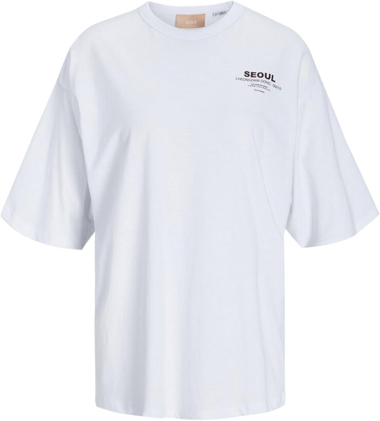 JJXX JXNELLY LOOSE SS TEE JRS Bright white/seoul