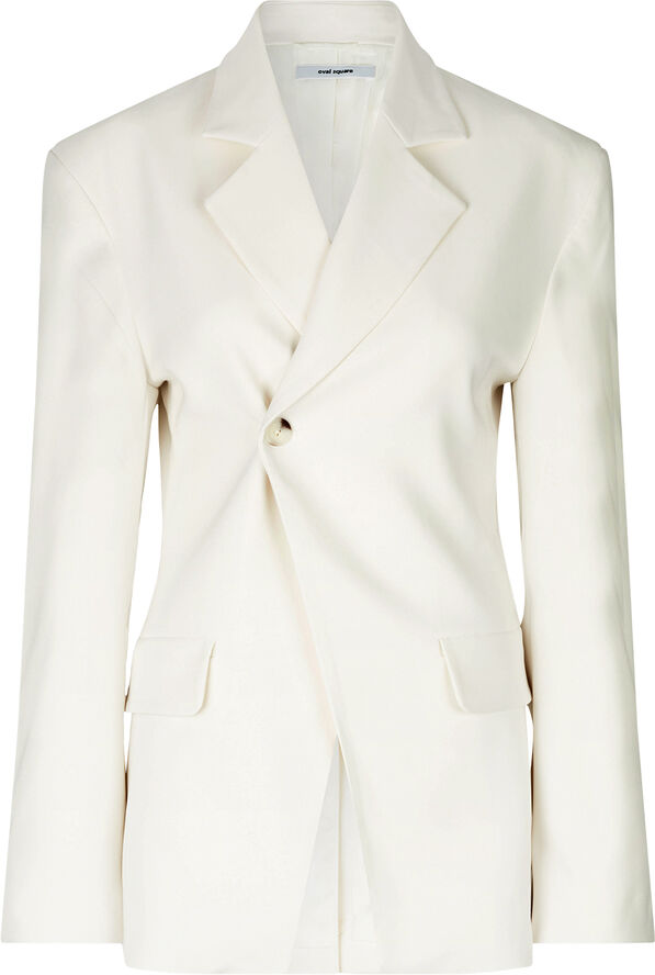 Oval Square OSLuxury Blazer Gardenia