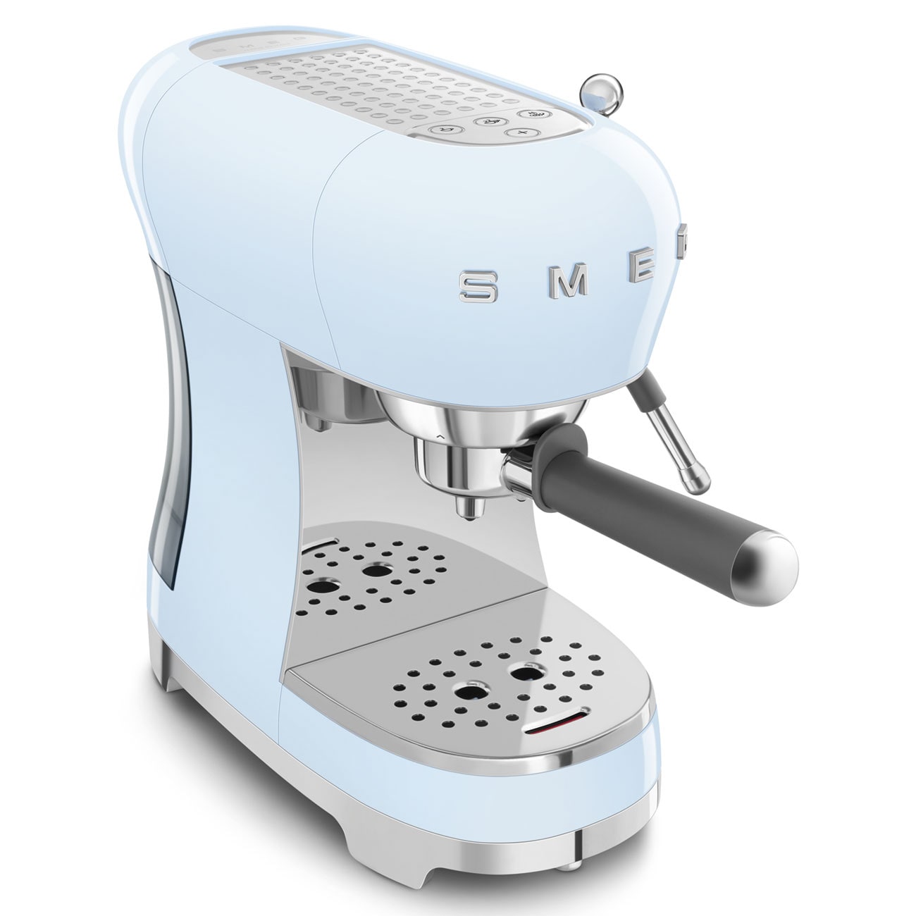 SMEG Espresso-Kaffeemaschine Pastellblau 50's Style