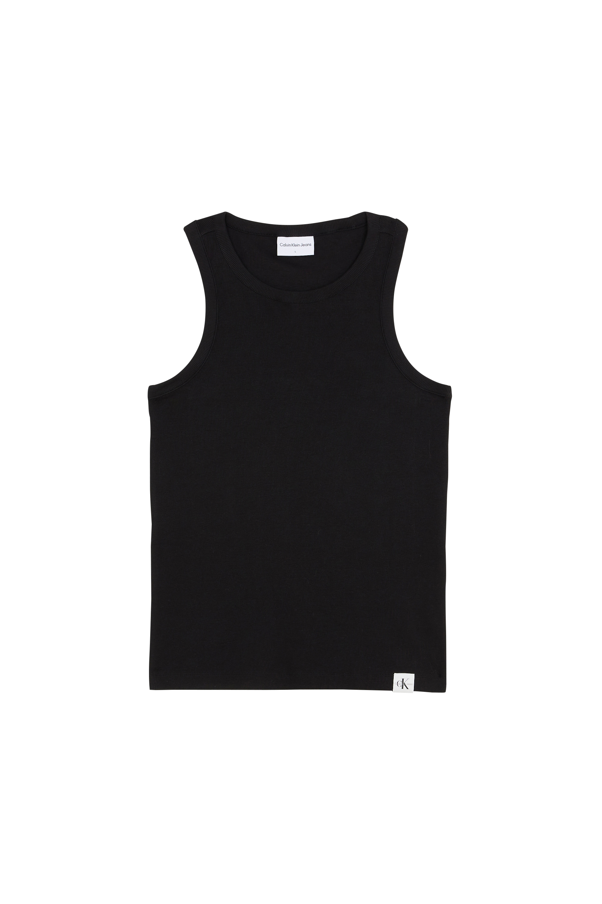 CALVIN KLEIN JEANS Débardeur WOVEN TAB  Noir