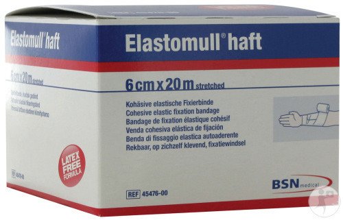 Bsn Medical Elastomull Haft Bandage De Fixation Élastique Cohésif 20m x 6cm Pièce 1 (4547600)