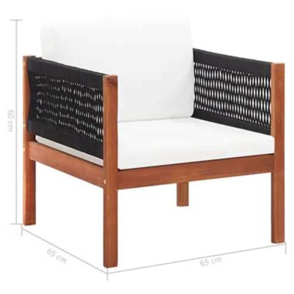 vidaXL - Tuinloungeset - Bruin - Hout