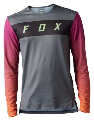 Maillot Manches Longues Fox Flexair Arcadia Gris