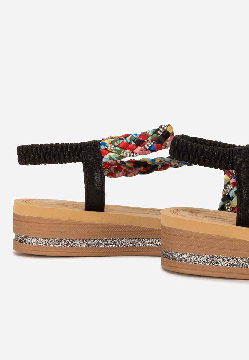 Sandales à plateforme multicolores Anestia