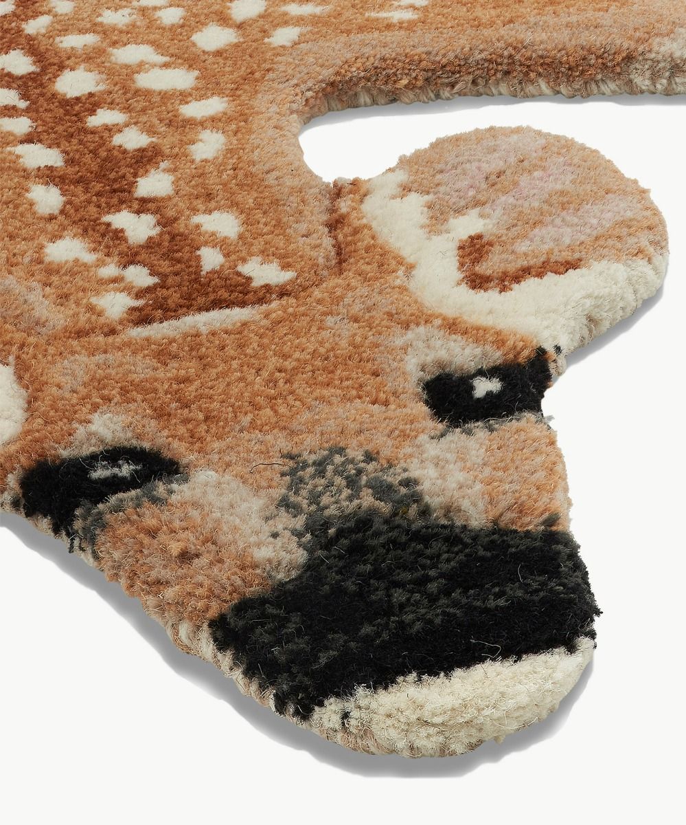 Petit tapis biche Francis marron Doing Goods