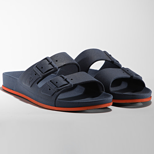 Sandales Brasilia Navy Orange Fluo
