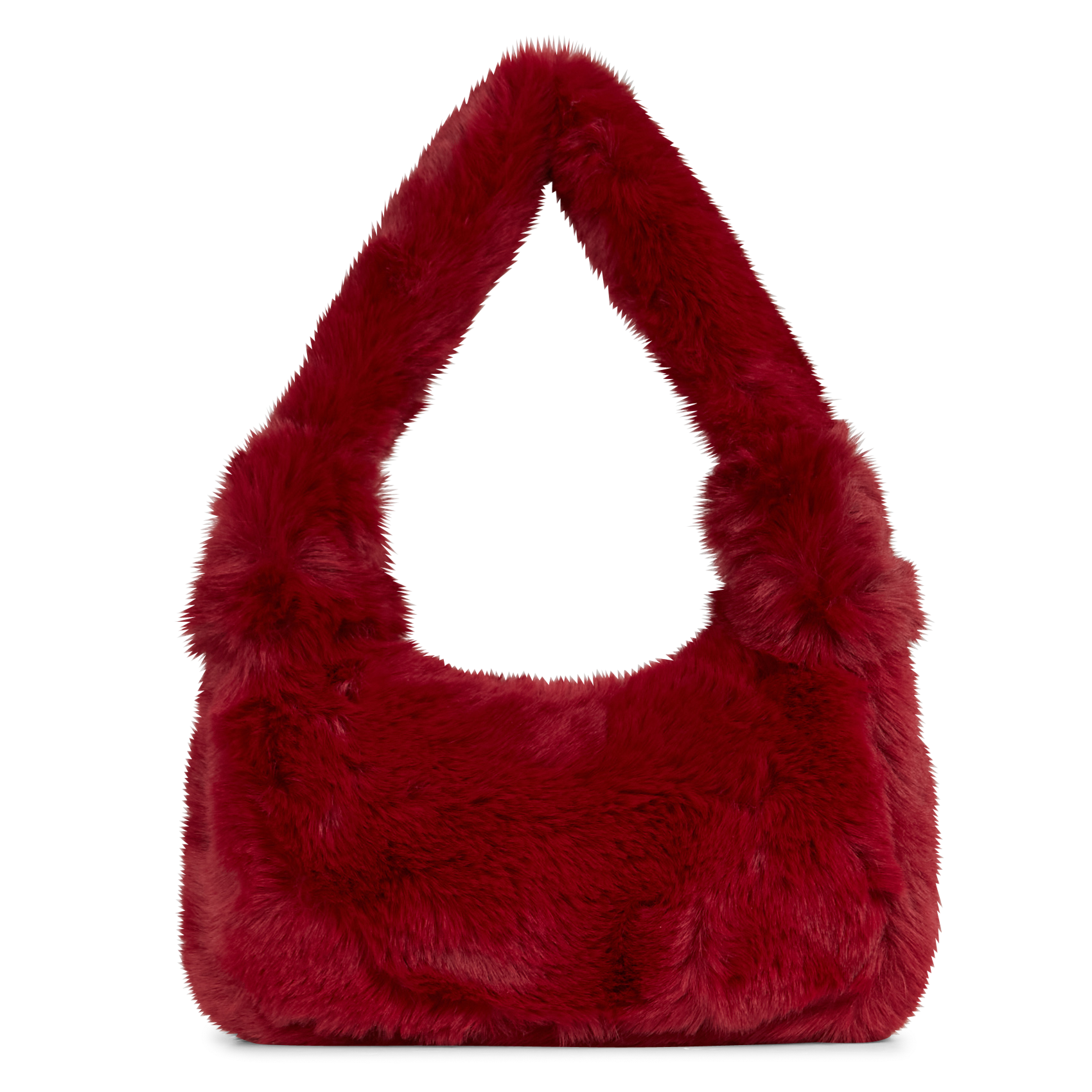 AVA - Sac en fourrure synthétique| Rouge