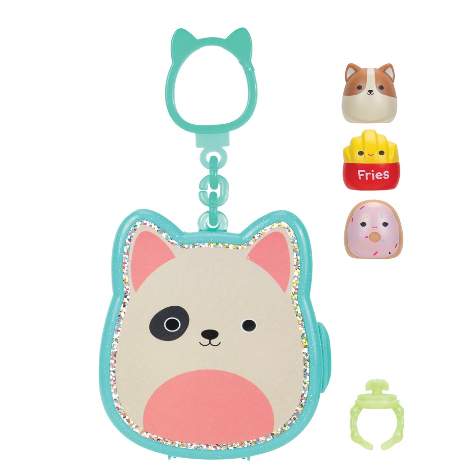 Squishalongs - 2,5 cm Nøglering (4-pakke)