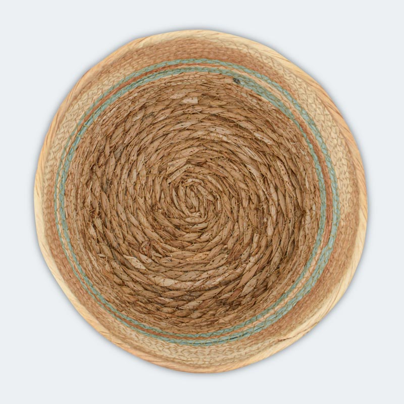 Cache pot rond bicolore