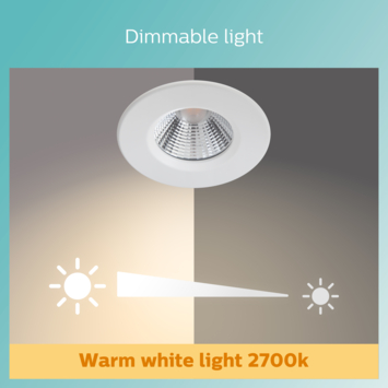 Philips badkamer LED inbouwset Dive 3x5.5W wit