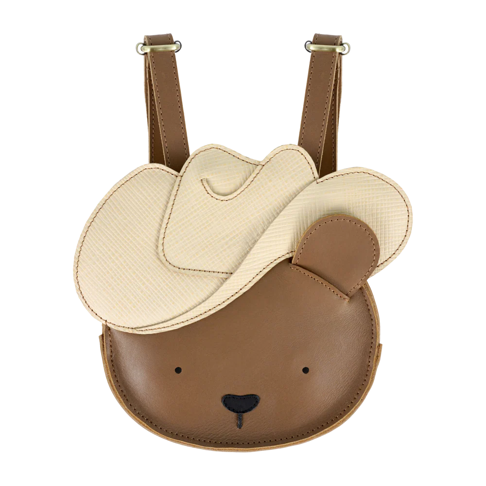 Stanzen Backpack | Cowboy Bear | Cognac Classic Leather