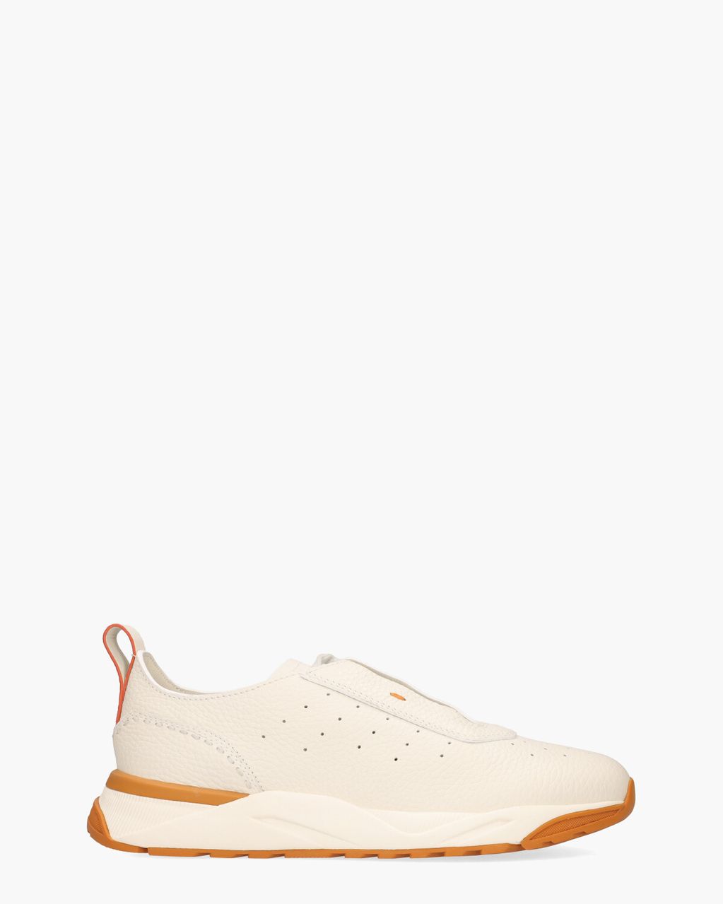 Santoni 22032 Wit/Oranje Herensneakers