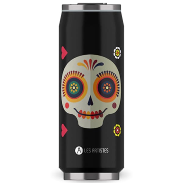 Bouteille isotherme LES ARTISTES PARIS PULL CAN'IT MAT 500ML SUGAR SKULL