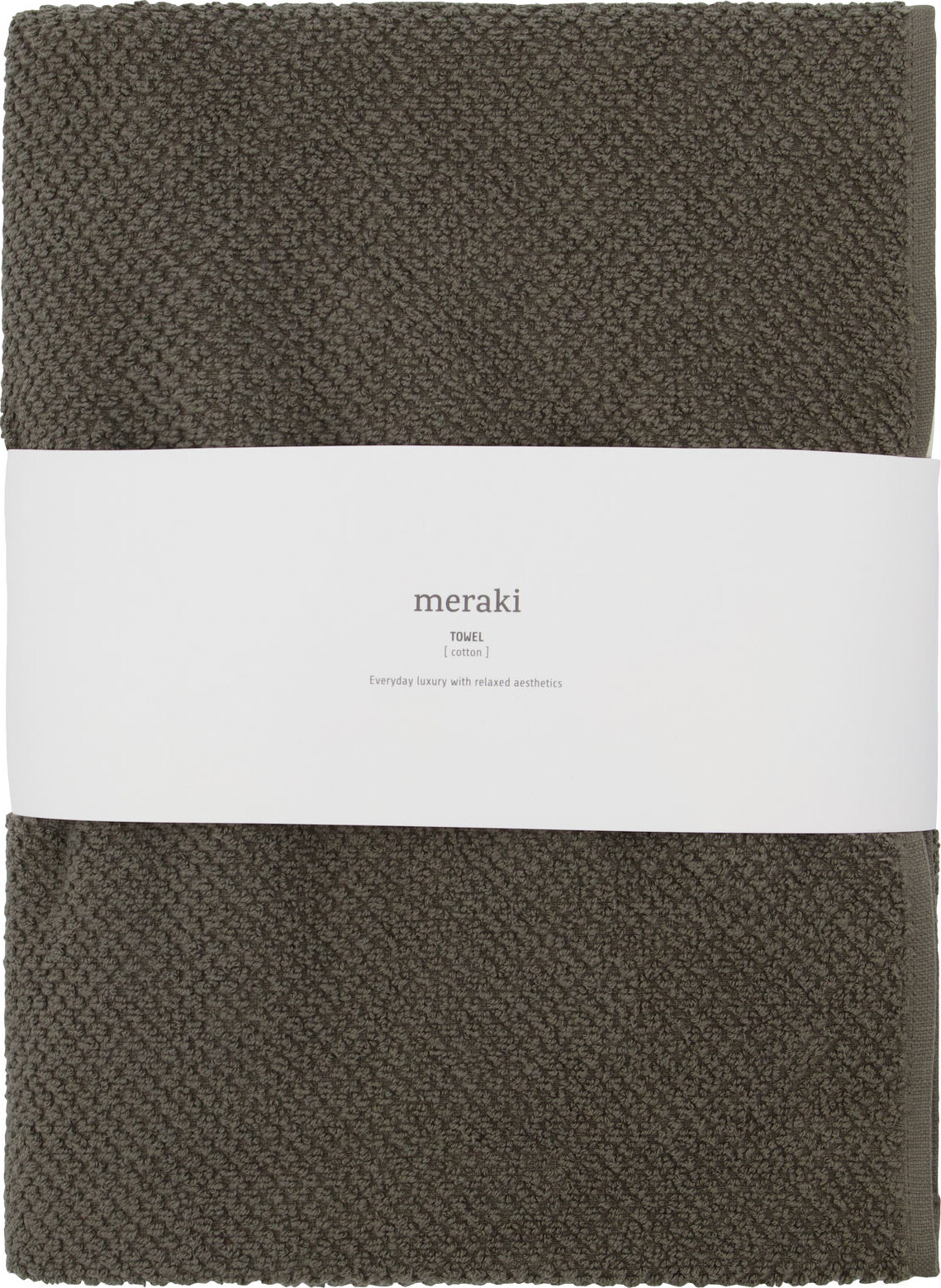 Meraki - Håndklæde - Solid - Army - 70X140 CM