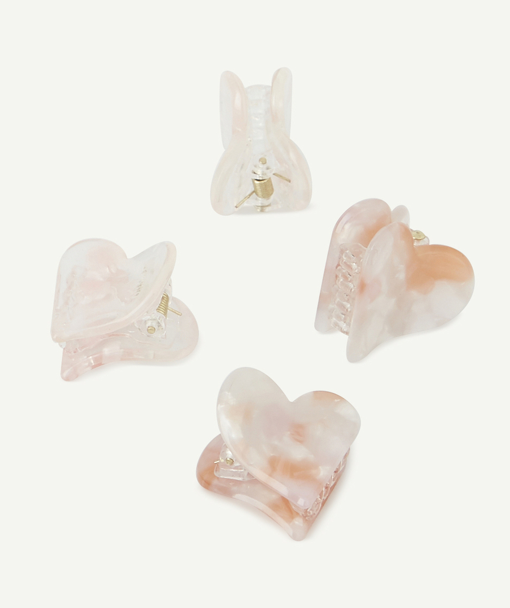LE LOT DE 4 PINCES CRABES EN FORME DE COEURS