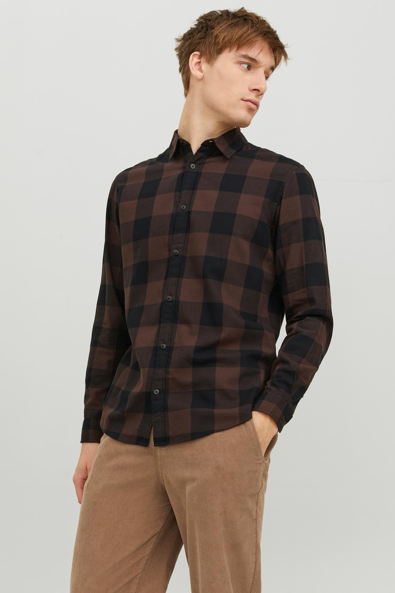 Camisa xadrez de sarja