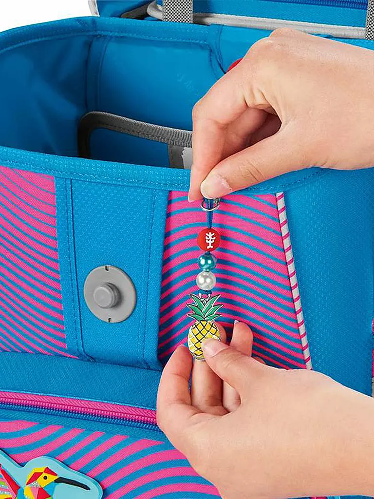 STEP BY STEP Schultaschen Set 5tlg SPACE Neon Kolibri Kaja  pink
