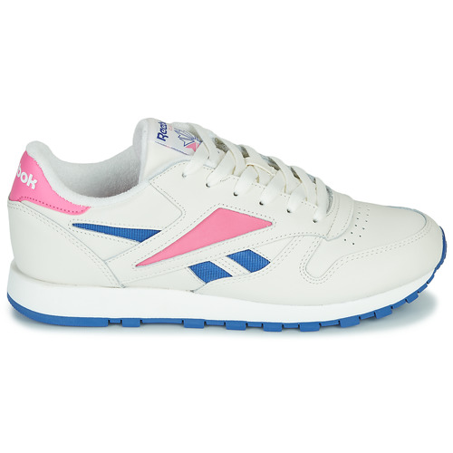 Reebok Classic - CL LEATHER MARK - Blanc / Rose