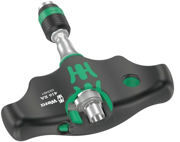 Wera Series 400 T-Handle 416 RA - Bitholdende skruetrækker med skraldefunktion - 45 mm - 1/4