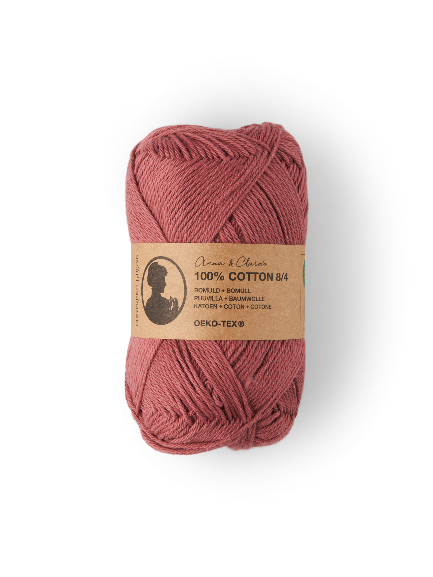 Garn 8/4 | Bomuld. 50 g = 160 m. | Dark Rose