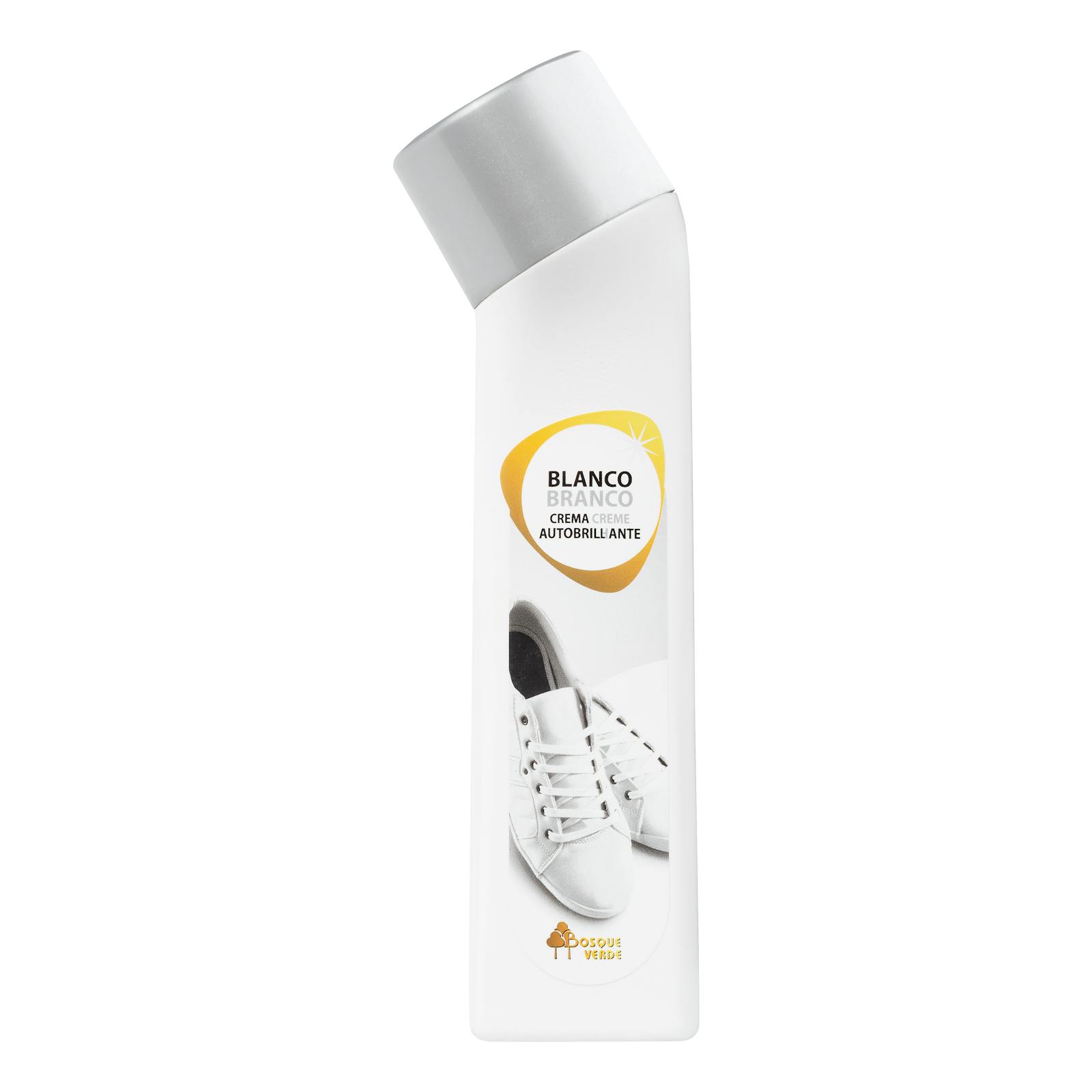 Crème auto-brillante pour chaussures blanches Forest Green avec applicateur